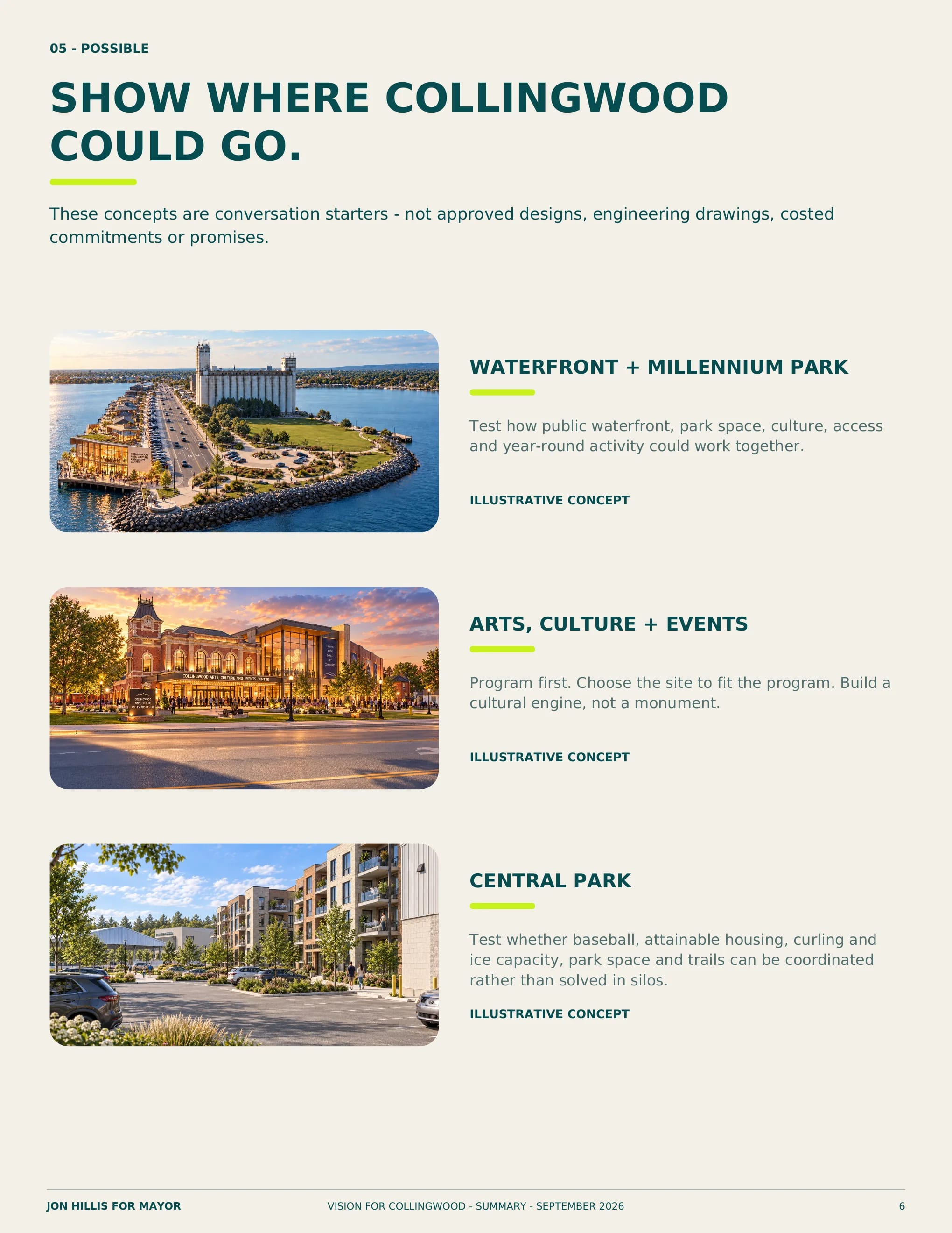Possible — page 6 of 8 of the Vision for Collingwood summary