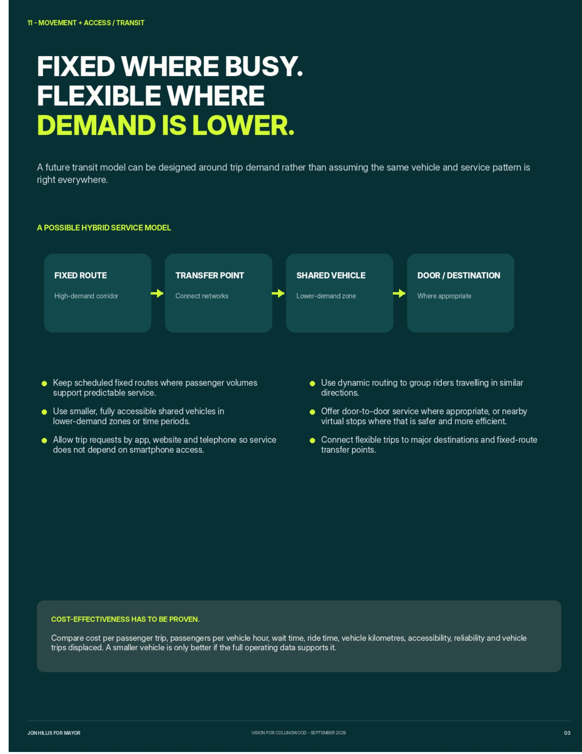 Transit — page 3 of 15 of the movement and access report
