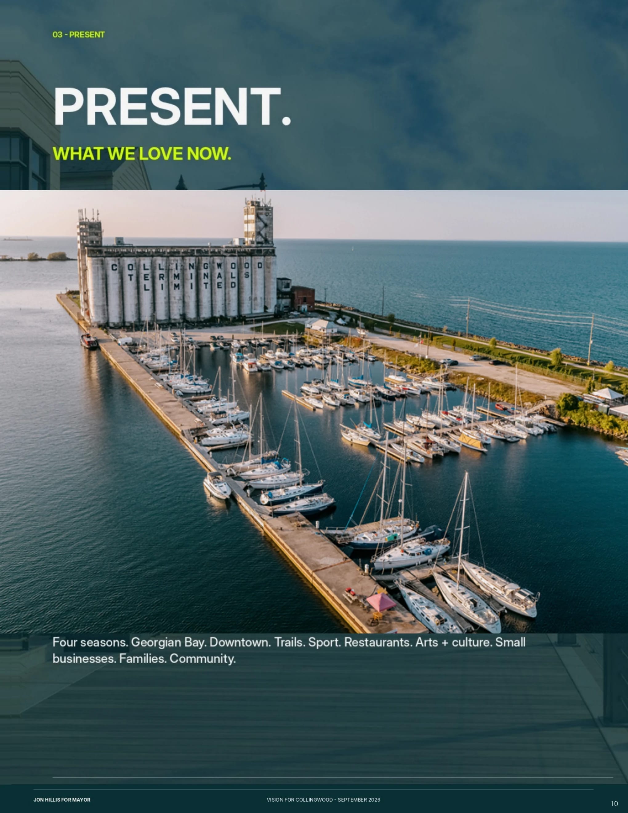 Past. Present. Possible. — page 10 of 62 of the Vision for Collingwood