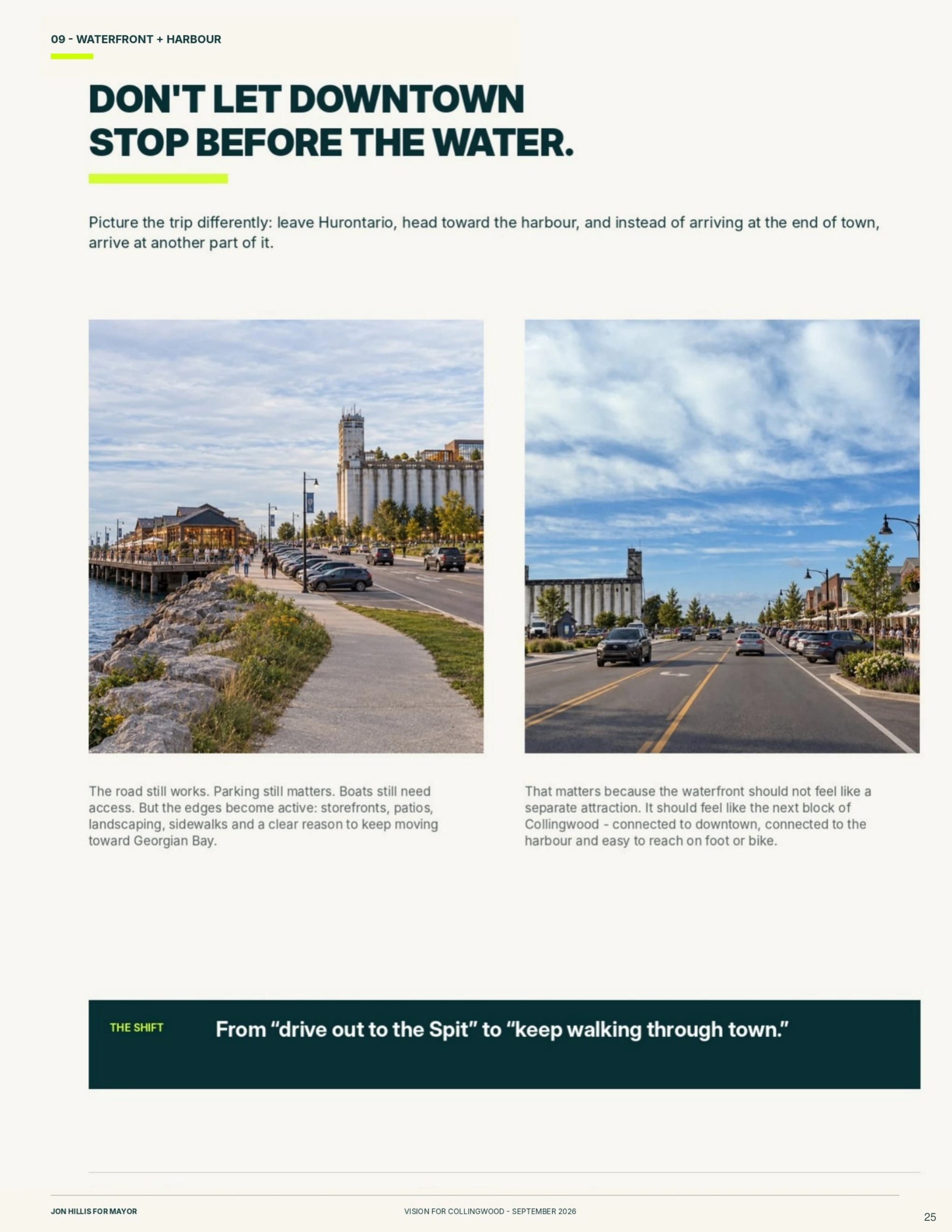 Waterfront + harbour — page 25 of 62 of the Vision for Collingwood