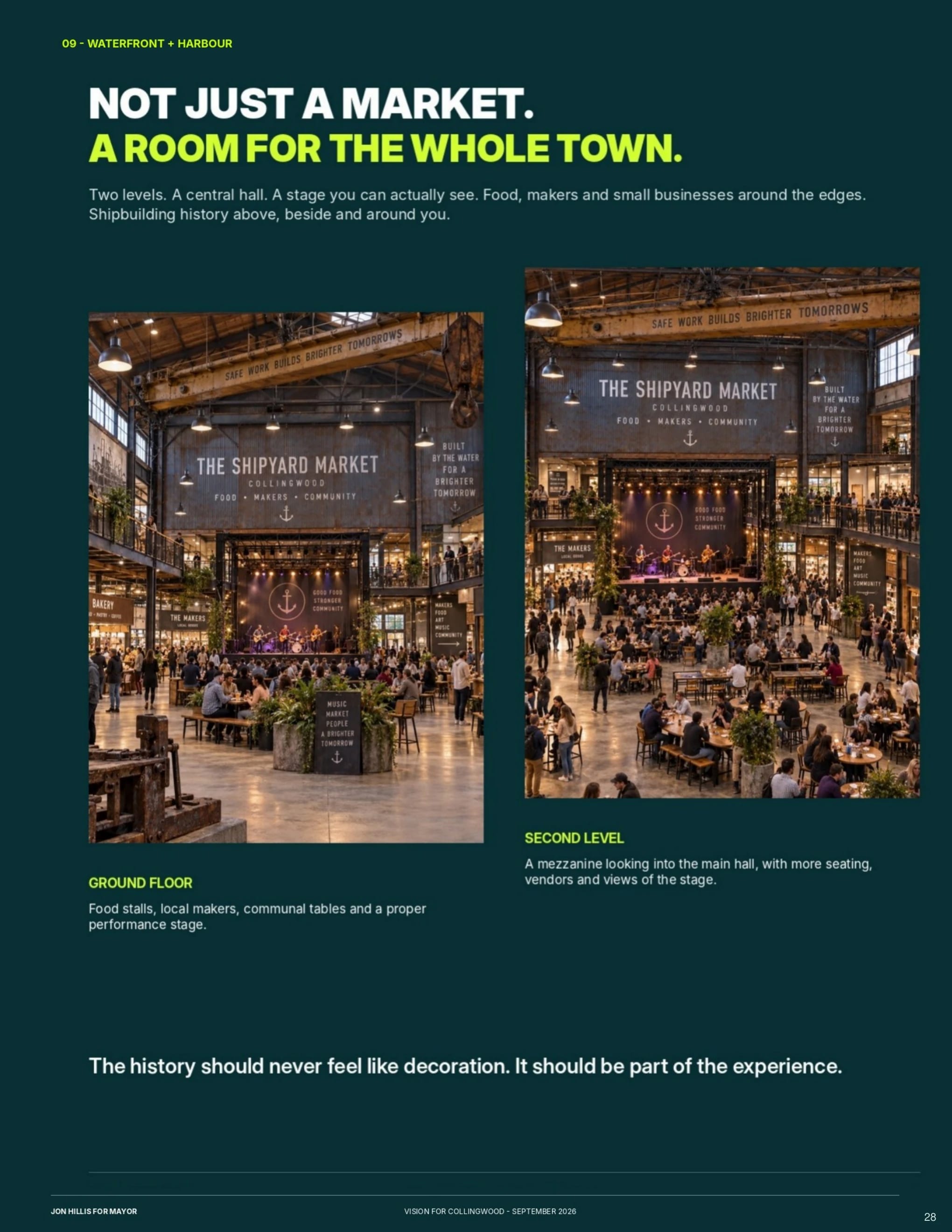 Waterfront + harbour — page 28 of 62 of the Vision for Collingwood