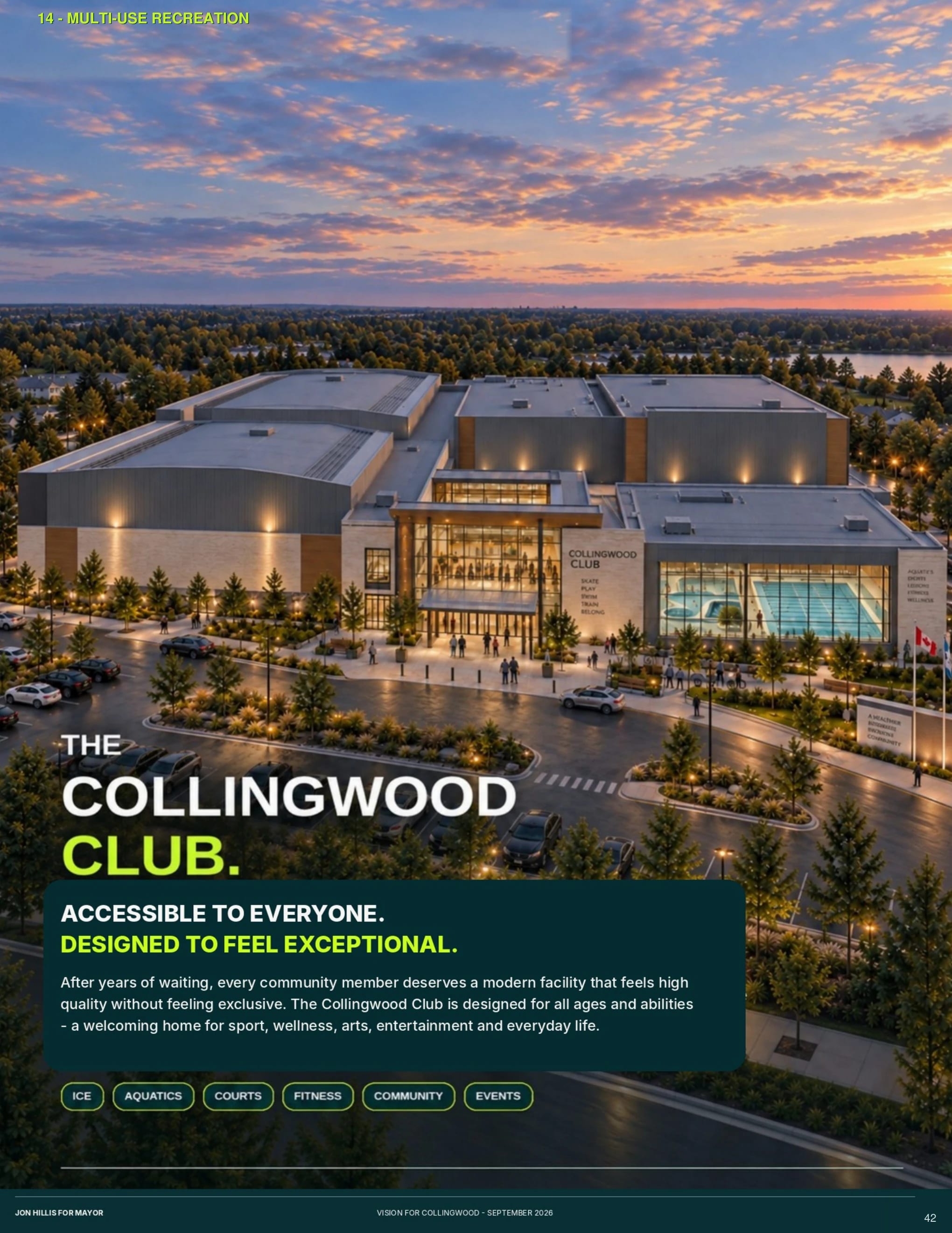 Collingwood Club / recreation — page 42 of 62 of the Vision for Collingwood