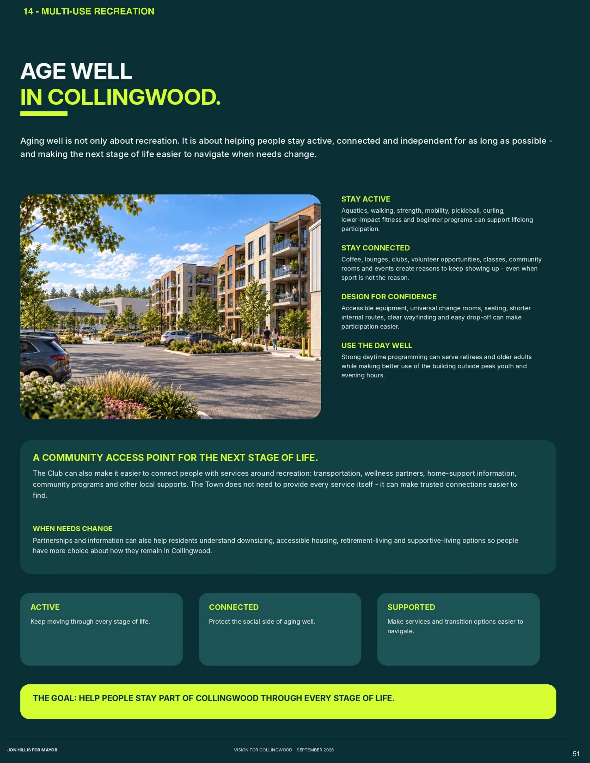 Collingwood Club / recreation — page 51 of 62 of the Vision for Collingwood
